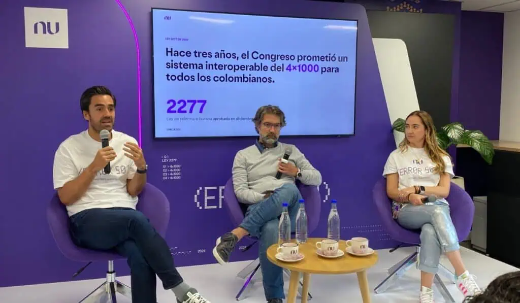 Nu Colombia devolverá 4x1.000 a clientes que abran CDT: así podrá aplicar Colombia Fintech y Nu Colombia piden implementación de la ley que cambia el 4x1000