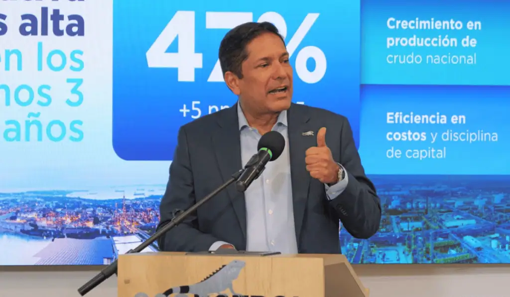 Permian tuvo caída en producción por menor actividad de perforación, pero representa 12,7 % del total de Ecopetrol Juan Carlos Hurtado, presidente encargado de Ecopetrol,. Imagen: Ecopetrol