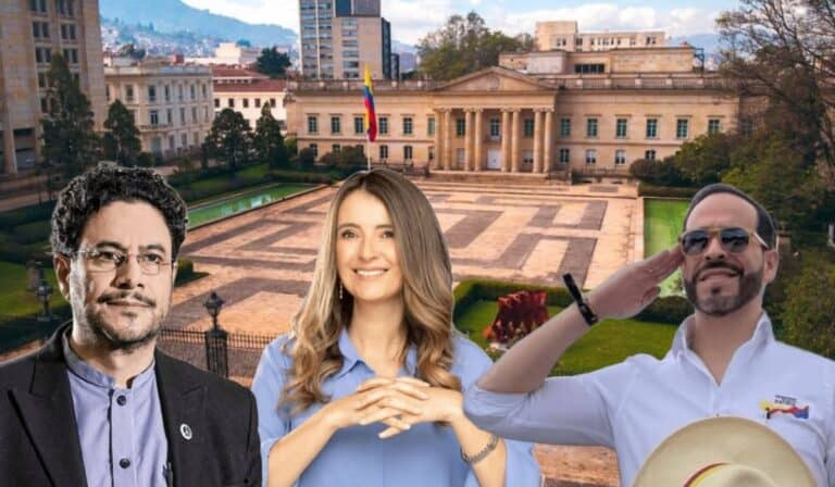 Encuesta Guarumo-EcoAnalítica: Colombia tendría segunda vuelta y De La Espriella y Paloma le ganarían a Cepeda Iván Cepeda, Abelardo De la Espriella y Paloma Valencia. Imagen: fotos tomadas de redes sociales y Presidencia.