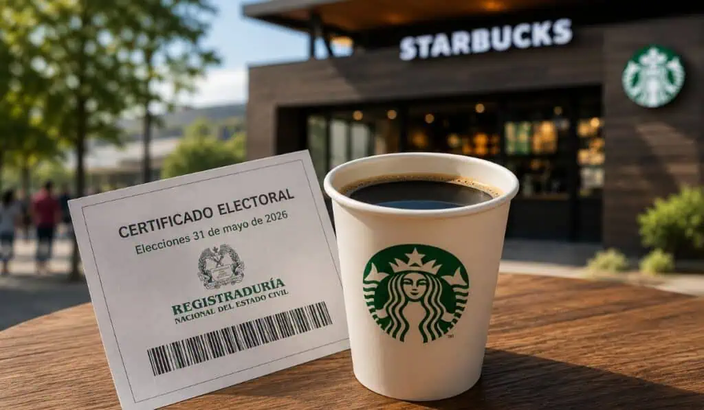 Elecciones en Colombia: Starbucks dará café gratis a quienes voten este domingo Elecciones en Colombia: Starbucks dará café gratis a quienes voten este domingo