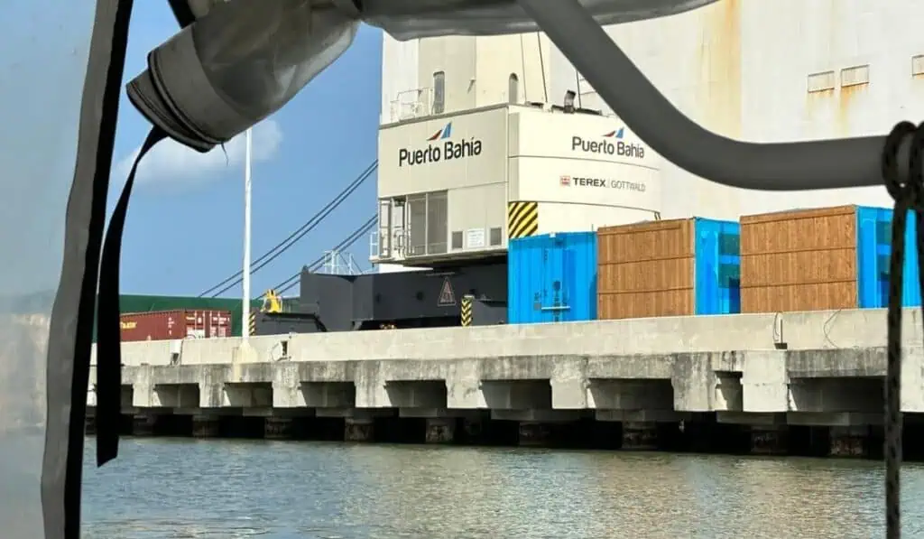 Ecopetrol y Frontera Energy obtuvieron una licencia de la ANI para avanzar con la regasificadora de Puerto Bahía en Cartagena Regasificadora de Puerto Bahía (Cartagena). Imagen: Alejandro Correa-Valora Analitik