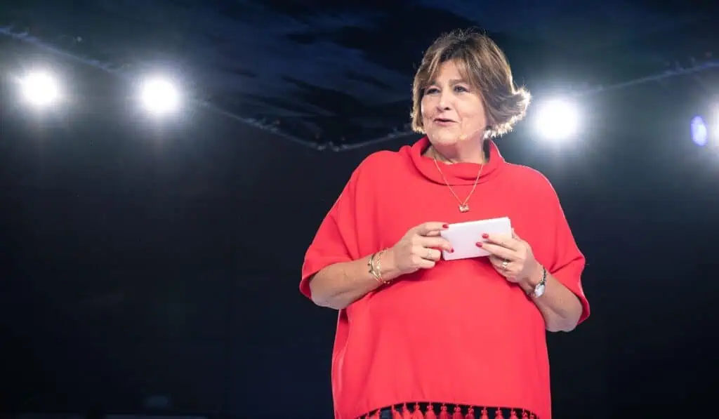 Grupo Aval anuncia créditos de vivienda con tasa de 8 % y alivios financieros para afectados por terremoto María Lorena Gutiérrez, presidenta del Grupo Aval. Foto: Grupo Aval.