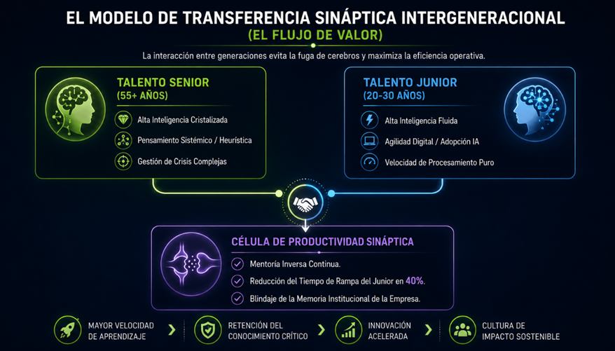 Opinión | El cerebro como ventaja competitiva: neurociencia aplicada a la "vida de 100 años" Modelo transferencia sináptica intergeneracional