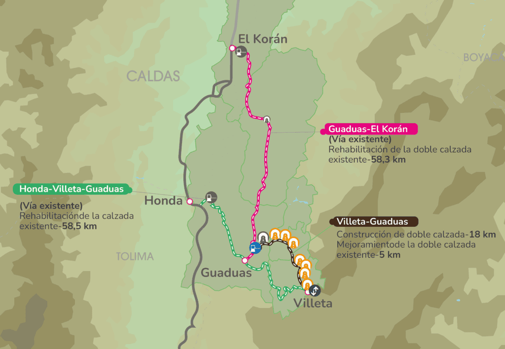 Así va el proceso para contratar el megaproyecto Villeta – Guaduas – El Korán por casi $8 billones Proyecto Villeta_Guadudas
