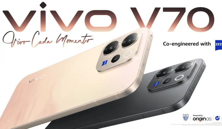 Vivo presentó en Colombia los nuevos celulares V70 y V70 FE: así son sus cámaras, batería y funciones con IA
