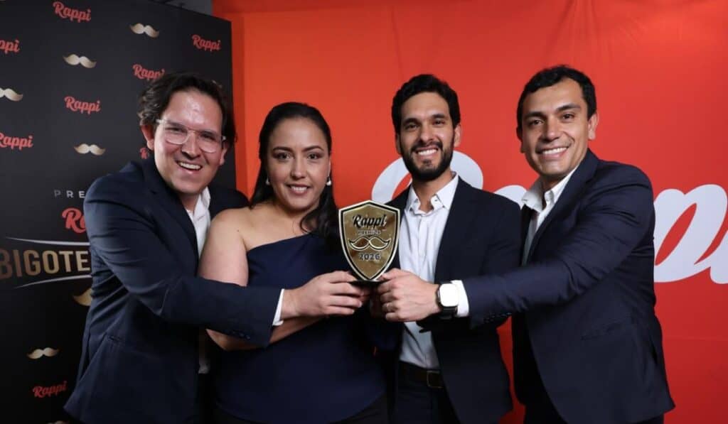 Los ganadores de la nueva edición de los Bigote Dorado de Rappi Premios Bigote Dorado de Rappi