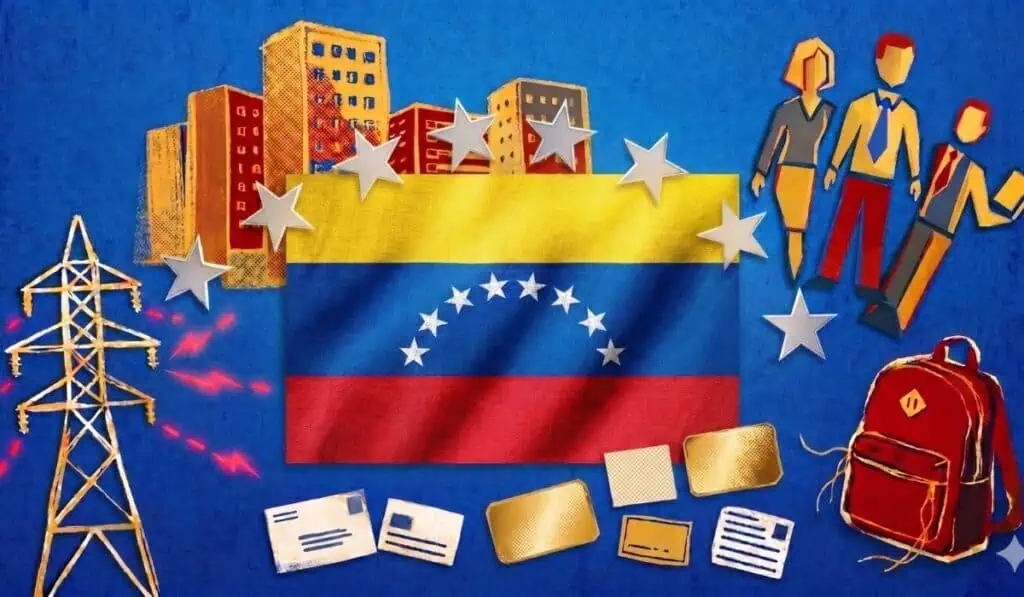 Inside Venezuela | Pese al inicio de la transición, casi 70 % de hogares vive en la pobreza total Uno de cada tres hogares todavía no puede cubrir la canasta alimentaria básica. Imagen: generada por Gemini.