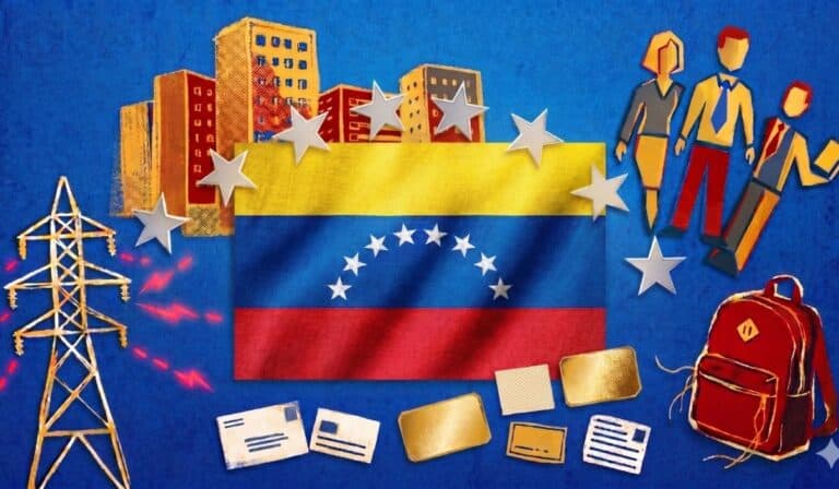 Inside Venezuela | Pese al inicio de la transición, casi 70 % de hogares vive en la pobreza total Uno de cada tres hogares todavía no puede cubrir la canasta alimentaria básica. Imagen: generada por Gemini.