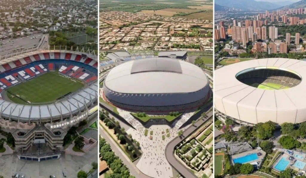 Colombia está construyendo tres megaestadios al mismo tiempo, pero uno ya tomó ventaja Colombia está construyendo tres megaestadios al mismo tiempo