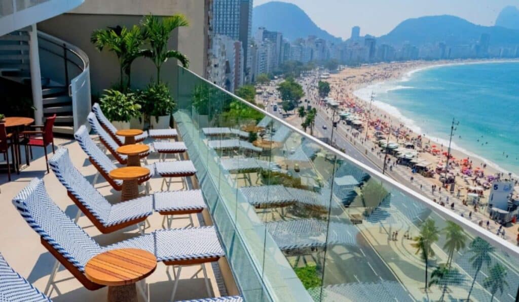 Grand Mercure Copacabana: así es uno de los mejores hoteles en Río de Janeiro Rooftop del Grand Mercure Copacabana en Río de Janeiro. Foto: Cortesía.