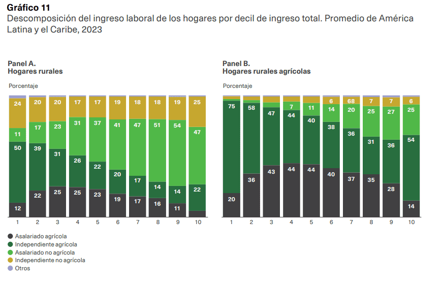 La informalidad sigue marcando el empleo rural en América Latina: afecta a siete de cada 10 trabajadores La informalidad sigue marcando el empleo rural en América Latina: afecta a siete de cada 10 trabajadores