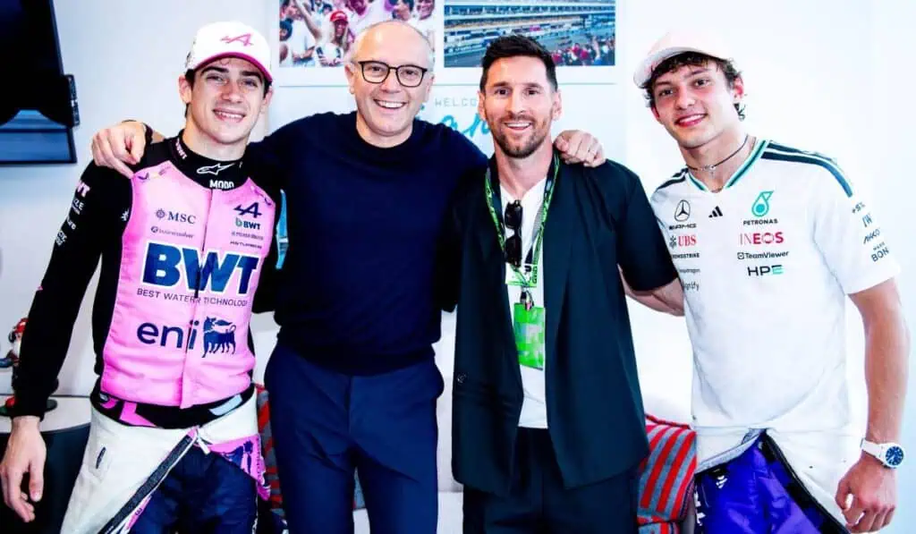 Messi desató una locura digital en Miami y podría romper récord histórico de la Fórmula 1 La visita de Messi al paddock del circuito de Miami incluyó recorridos por boxes