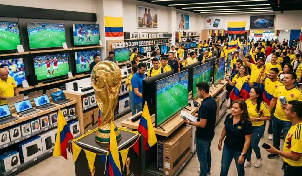 Fiebre por el Mundial 2026 impulsa compras en Colombia: Ventas de tecnología crecieron 34 % Fiebre por el Mundial 2026 impulsa compras en Colombia