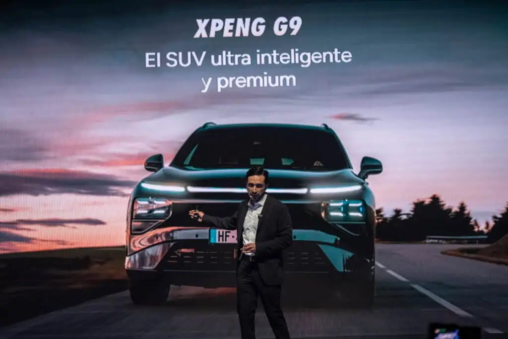 La marca de vehículos chinos Xpeng llega a Colombia con dos SUV eléctricas: precios arrancan en $150 millones Xpeng G9. Foto: Xpeng.