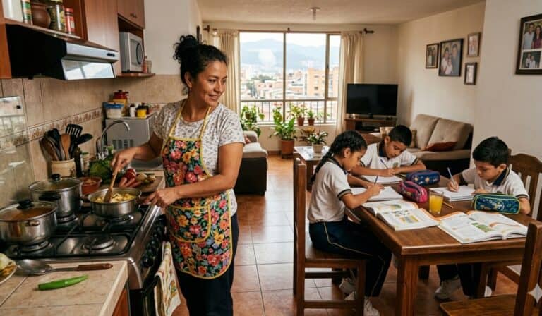 Mujeres en Colombia enfrentan una mayor carga de trabajo por el tiempo dedicado a tareas del hogar Mujeres en Colombia