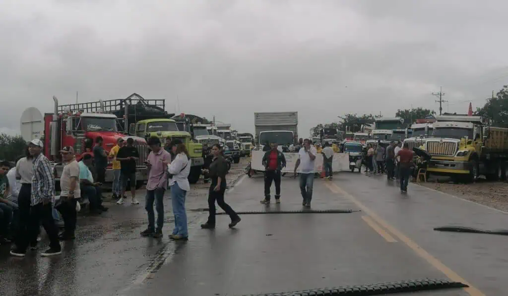 Actividad de taladros de petroleros en Colombia tuvo su mayor caída en tres años por bloqueos en Meta Bloqueos en el corredor vial. Imagen: ACP