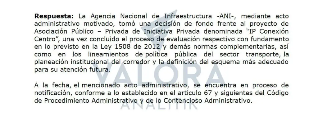 Exclusiva | Petro archivó nuevo megaproyecto para Autopistas del Café pese a que evaluador técnico lo aprobó y la ANI lo sabía Documento ANI 2