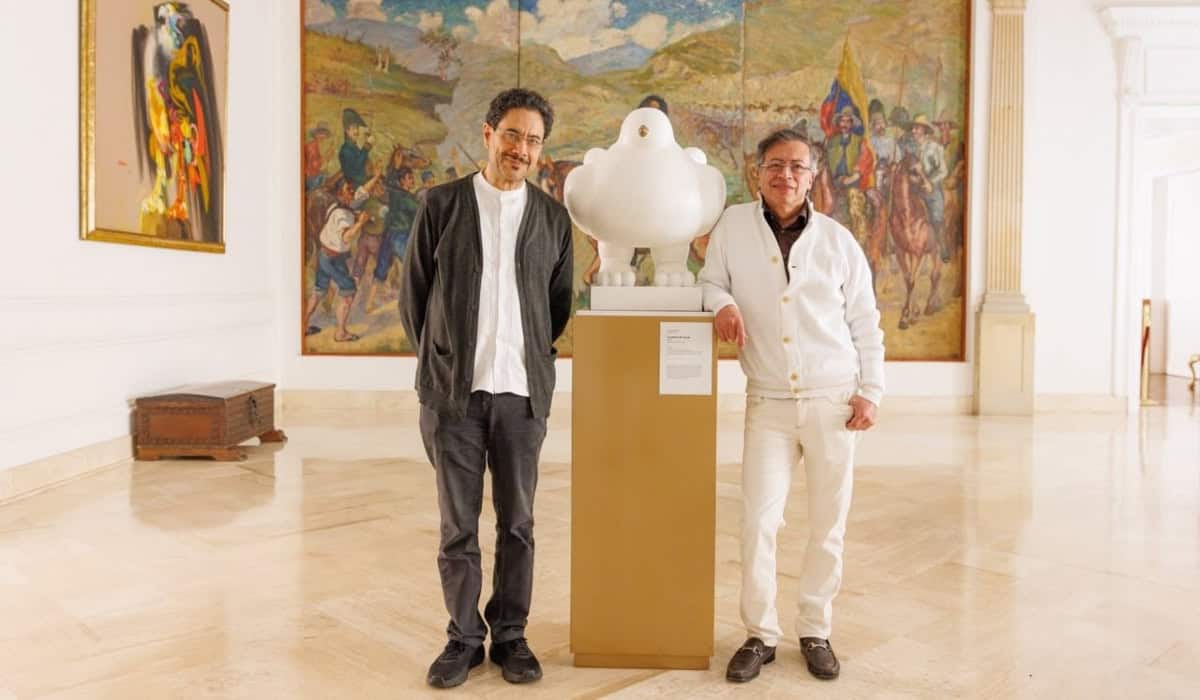 Iván Cepeda y el presidente Gustavo Petro