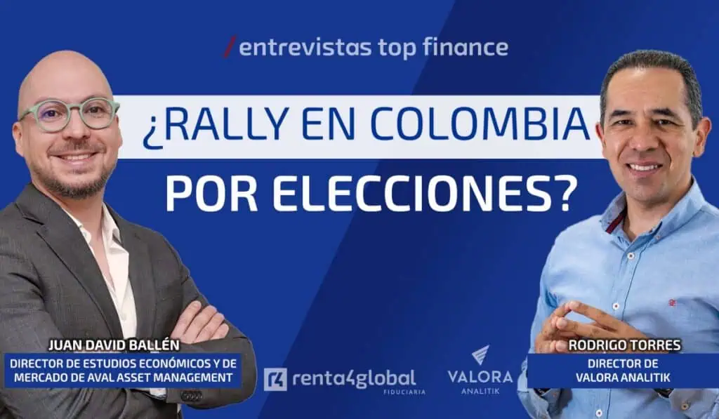 ¿Se viene un rally en el mercado colombiano tras elecciones presidenciales?: dólar también se impactaría Juan David Ballén, de Aval Asset Management, en Top Finance de Valora Analitik y Renta4Global