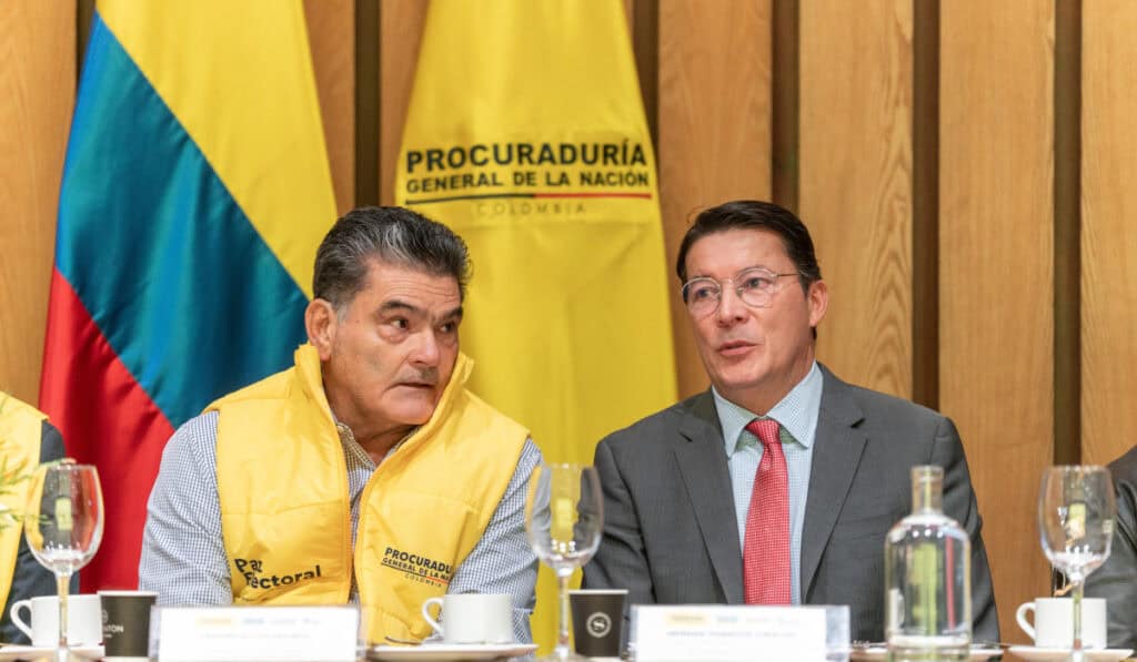 Registraduría activa mesas de justicia y refuerza controles para la segunda vuelta presidencial Procurador, Gregorio Eljach y registrador, Hernán Penagos