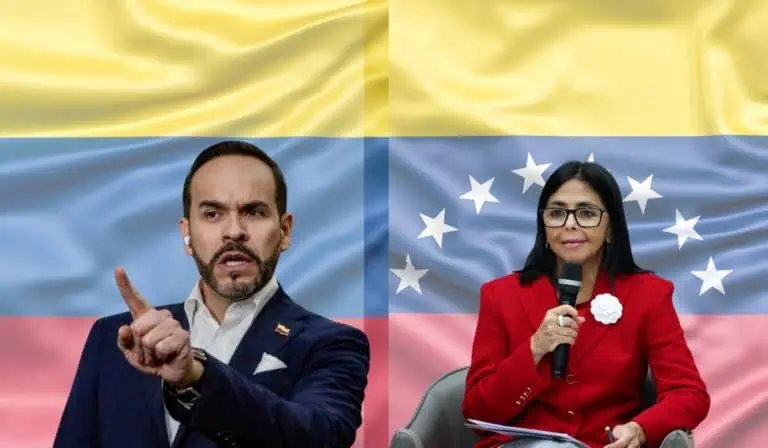 Elecciones Colombia 2026: Resultados Abelardo de la Espriella y Delcy Rodríguez. Imagen: Abelardo de la Espriella y Prensa Presidencial de Venezuela.