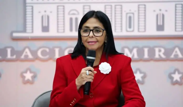 Delcy Rodríguez, presidenta interina de Venezuela. Foto: Prensa Presidencial de Venezuela.