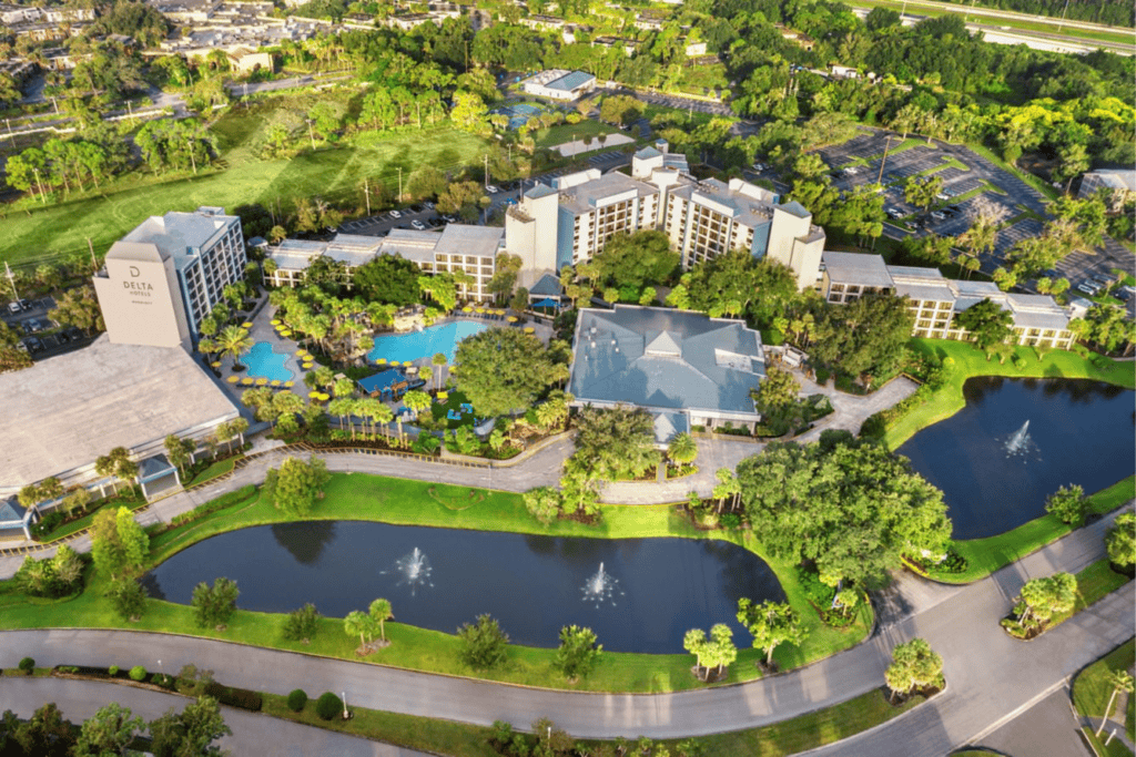 Kissimmee renueva su oferta turística para el verano de 2026 y refuerza su conexión con el mercado colombiano Delta Hotels Orlando Celebration. Foto: Hoteles Marriott.