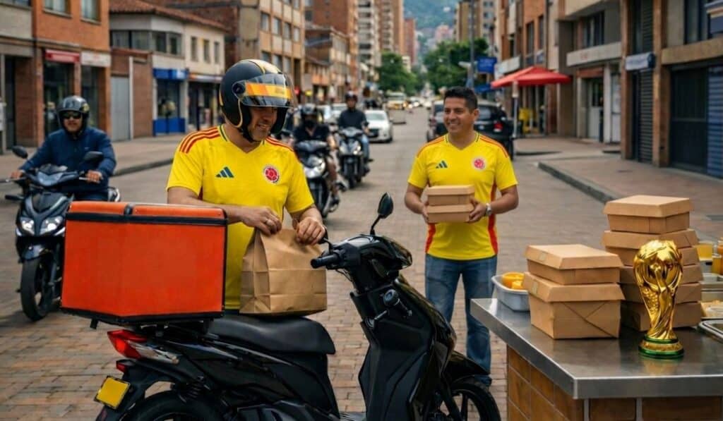Cada partido de Colombia en el Mundial moverá 250.000 pedidos y disparará las ventas de restaurantes Cada partido de Colombia en el Mundial moverá 250.000 pedidos
