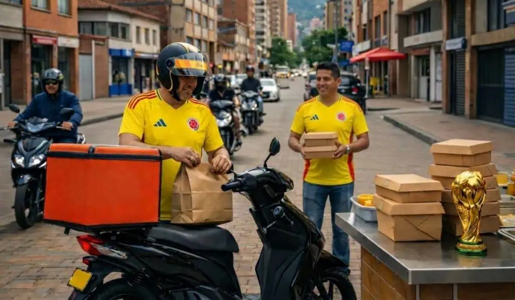 Cada partido de Colombia en el Mundial moverá 250.000 pedidos y disparará las ventas de restaurantes Cada partido de Colombia en el Mundial moverá 250.000 pedidos