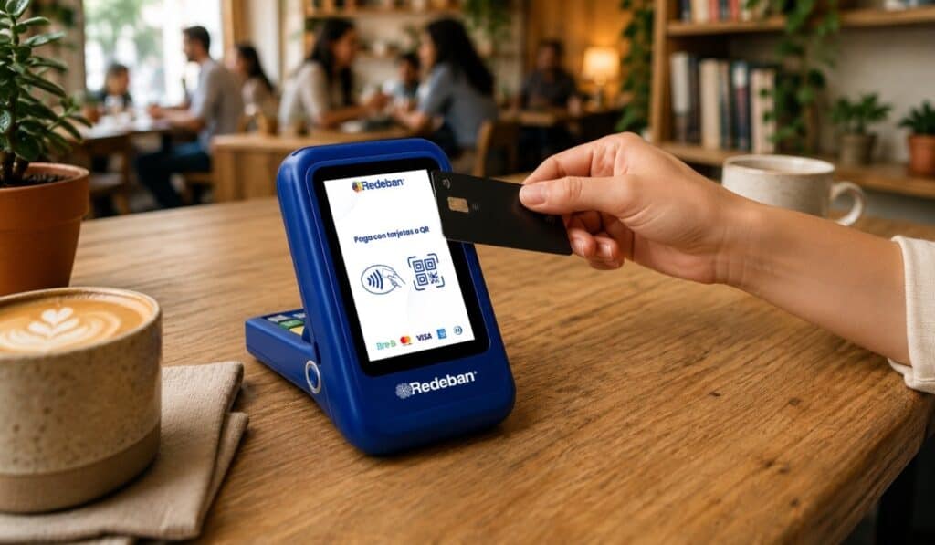 Primicia | Redeban lanza datáfono de bajo costo especializado en pagos digitales; está enfocado en pequeños negocios SoundBox de Redeban. Foto: Redeban