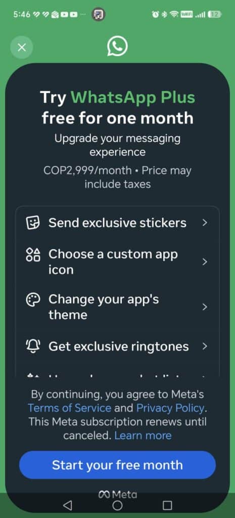 El nuevo cobro que hará WhatsApp para acceder a importante servicio El nuevo cobro que hará WhatsApp para acceder a importante servicio