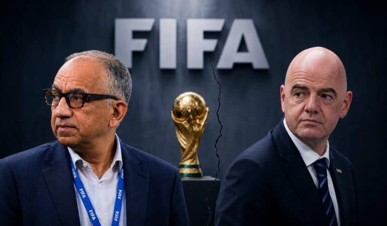 El negocio del Mundial desata una crisis en la FIFA. Imagen: Generada con IA - ChatGPT para fines ilustrativos