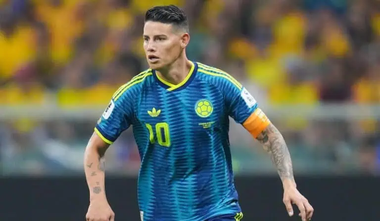 James Rodríguez apareció tres veces en el top 5 de los jugadores más lentos del Mundial 2026