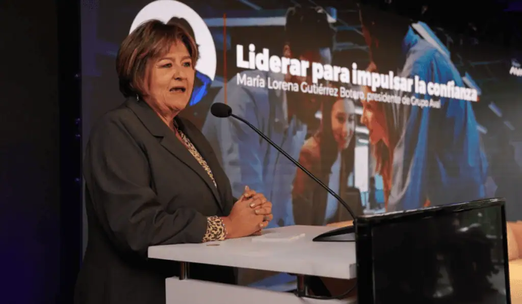 “Liderar para impulsar la confianza”: las claves de María Lorena Gutiérrez de Grupo Aval para la Colombia de hoy María Lorena Gutiérrez, presidenta del Grupo Aval