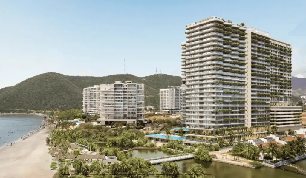 Grupo AR revela avances en sus nuevos megaproyectos multipropósito en Santa Marta y Medellín Proyecto Playa Santúa, en Santa Marta