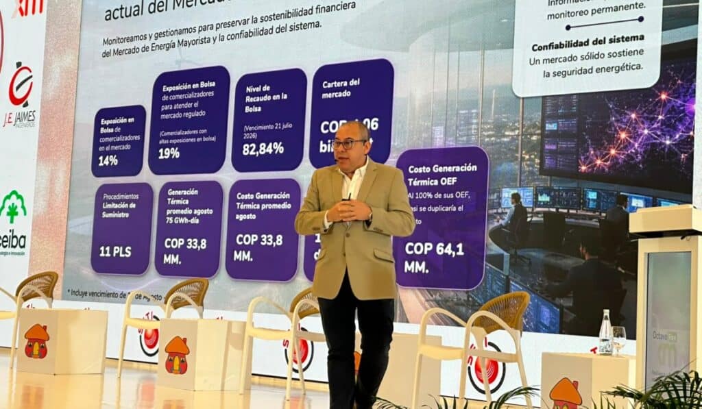 Deuda en el mercado mayorista de energía ascendió a más de $4 billones; generadores son los mayores acreedores Jaime Alejandro Zapata, gerente de energía del mercado mayorista de XM. Imagen: Alejandro Correa/Valora Analitik