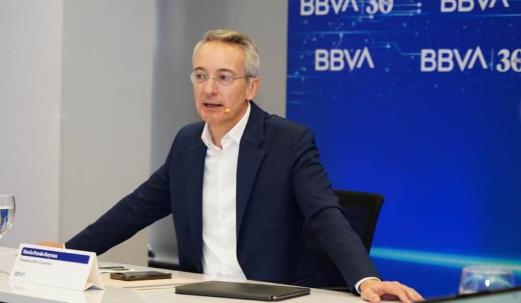 Entrevista | Dólar y tasas de interés en Colombia: la previsión de BBVA para los próximos meses Mario Pardo Bayona como presidente ejecutivo de BBVA Colombia
