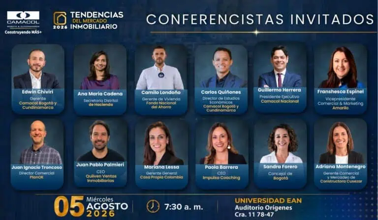 ¿Dónde pueden crecer las ventas de vivienda? pregunta clave en Tendencias del Sector Inmobiliario 2026, organizado por Camacol Bogotá & Cundinamarca
