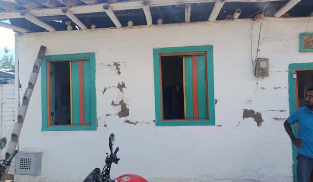 Este municipio fue el más afectado por terremoto en Colombia: Todas las viviendas resultaron afectadas Viviendas afectadas en El Cairo Valle del Cauca