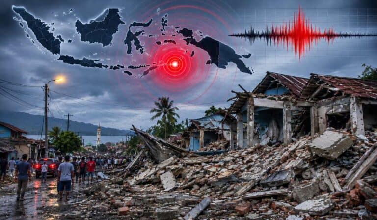 Fuerte terremoto de magnitud 7,7 sacude Indonesia y activa alerta de tsunami Fuerte terremoto de magnitud 7,7 sacude Indonesia y activa alerta de tsunami