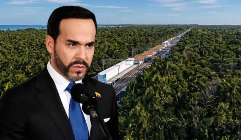Ahora | De La Espriella retomará el plan para construir el megaproyecto de tren interoceánico que arrancó Petro; invertirá en vías y aeropuerto Abelardo de la Espriella y tren interoceánico