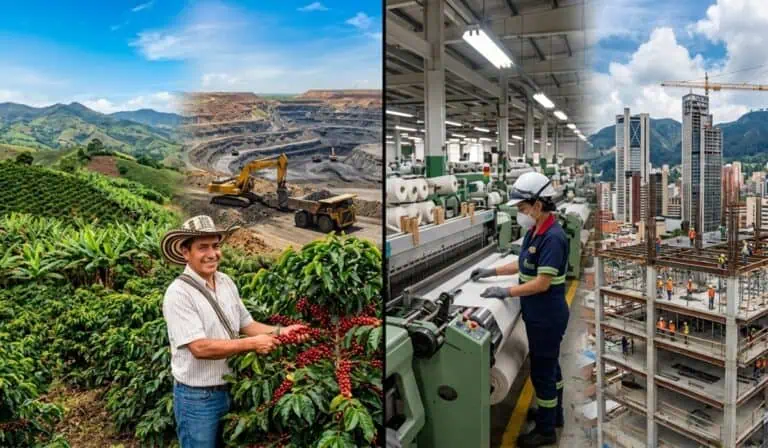 Actividad económica de Colombia creció 1,11 % en julio, cuatro veces menos que el año pasado Actividad económica de Colombia