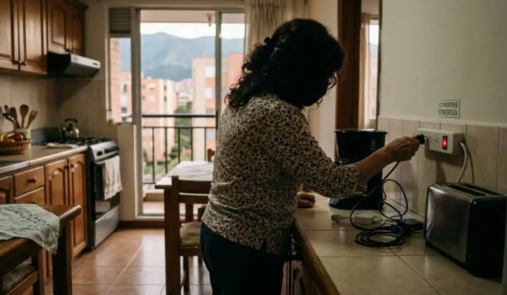 Canasta energética para los hogares colombianos aumentó en la inflación de agosto Ahorro de energía eléctrica en Colombia. Imagen: Generada por AI Gemini