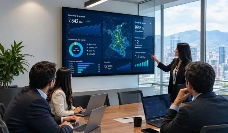 Olibia lanzó plataforma con inteligencia artificial para consultar datos del sector energético Datos de energía. Imagen: Generada con AI Chat GPT