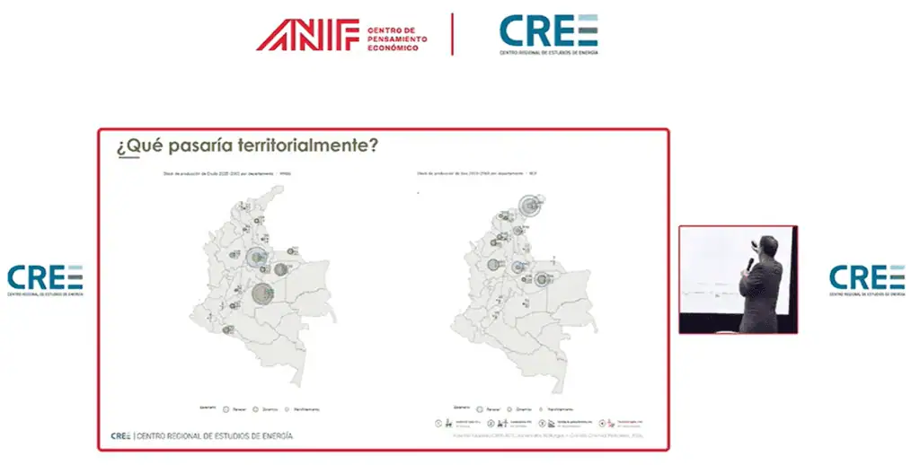 Meta, Casanare, La Guajira, Santander y Antioquia, los departamentos clave para multiplicar producción de petróleo y gas Zonas susceptibles a la explotación de petróleo y gas. Imagen: CREE
