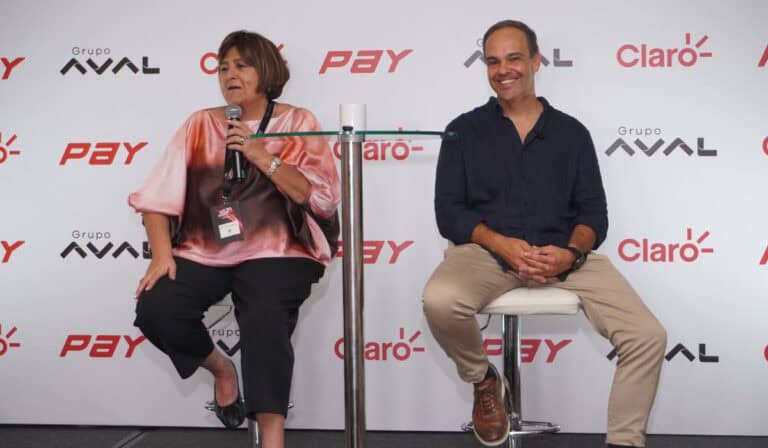 Claro Colombia se une a Grupo Aval para un nuevo lanzamiento de Claro Pay: estos son los detalles y beneficios María Lorena Gutiérrez, presidente de Grupo Aval, y Rodrigo de Gusmao, presidente de Claro Colombia