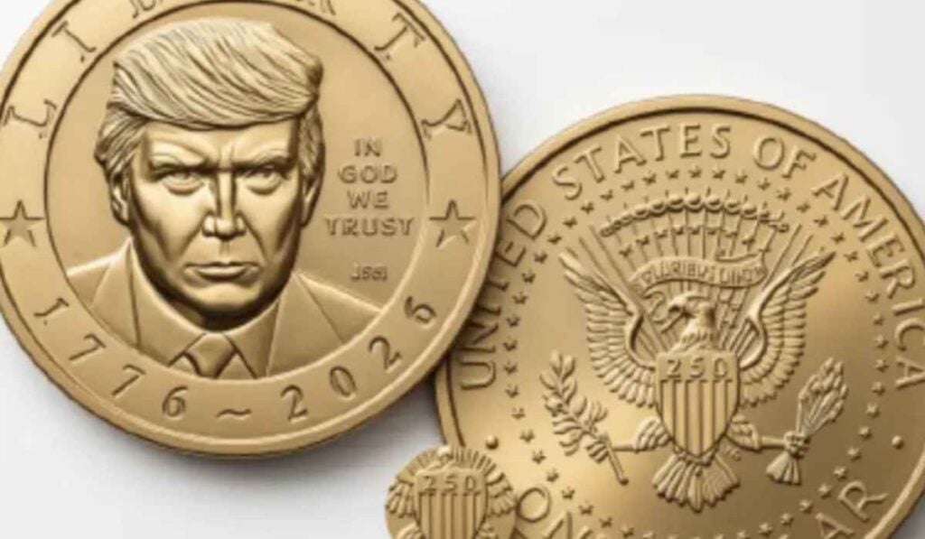 Así es la nueva moneda de US$1 que sacaron en EE.UU. con la cara de Donald Trump Moneda de US$ 1 con cara de Donald Trump