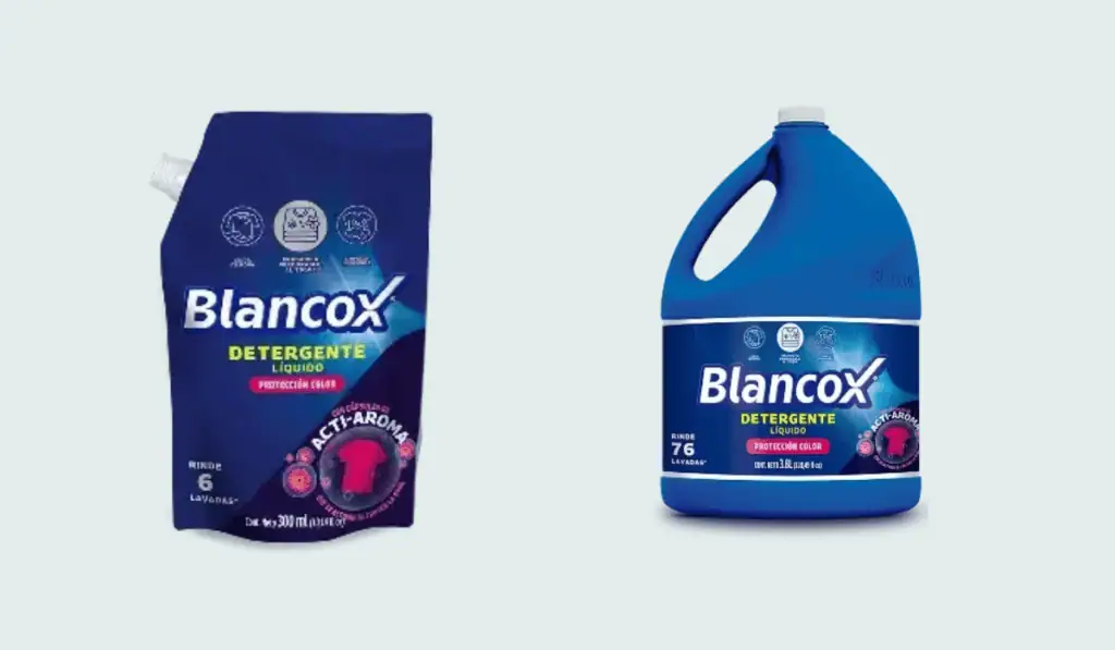 Blancox fortalece su presencia en el mercado con línea de detergentes líquidos en Colombia: protege la ropa y los colores Presentación de Blancox detergente líquido