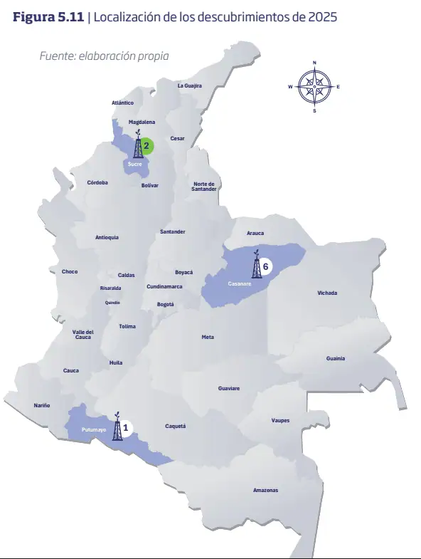 Green Power, Verano Energy, Amerisur, Parex y Canacol, las compañías detrás de los descubrimientos de petróleo y gas en Colombia Imagen: Promigas