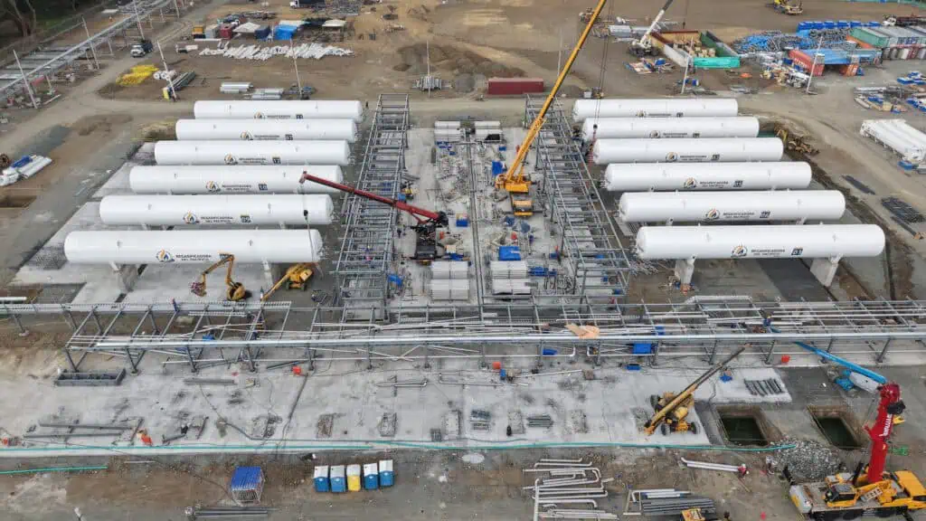 La Regasificadora del Pacífico registró un avance de 80 % y su fase de ampliación estaría lista en abril de 2027 Regasificadora del Pacífico. Imagen: Regasificadora del Pacífico